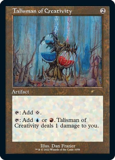 Talisman of Creativity Retro Frame Secret Lair Drop Series Magic card