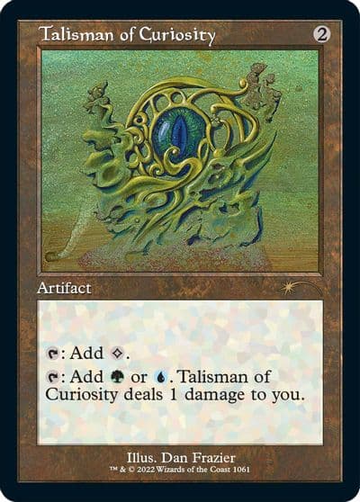 Talisman of Curiosity Retro Frame Secret Lair Drop Series Magic card