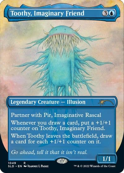 Toothy Imaginary Friend Borderless Secret Lair Drop Series Magic card