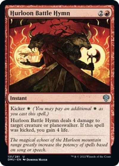 Hurloon Battle Hymn Dominaria United Magic card