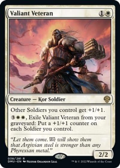 Valiant Veteran Dominaria United Magic card