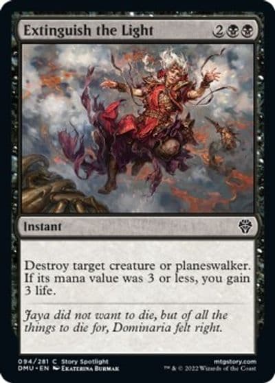 Extinguish the Light Dominaria United Magic card