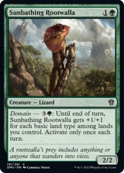 Sunbathing Rootwalla Dominaria United Magic card