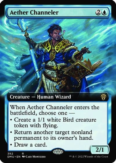 Aether Channeler Extended Art Dominaria United Magic card