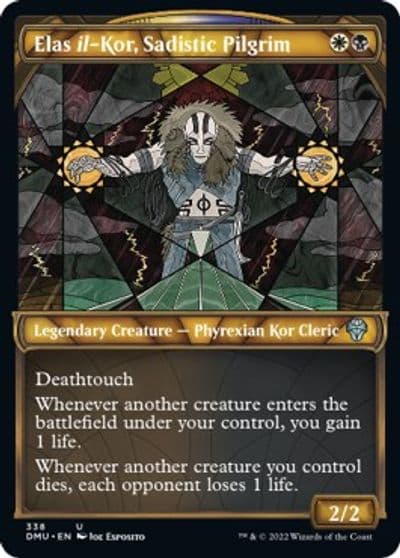 Elas il Kor Sadistic Pilgrim Textured Foil Dominaria United Magic card
