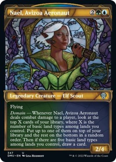 Nael Avizoa Aeronaut Textured Foil Dominaria United Magic card