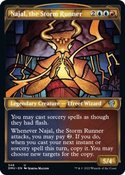 Najal the Storm Runner Textured Foil Dominaria United Magic card