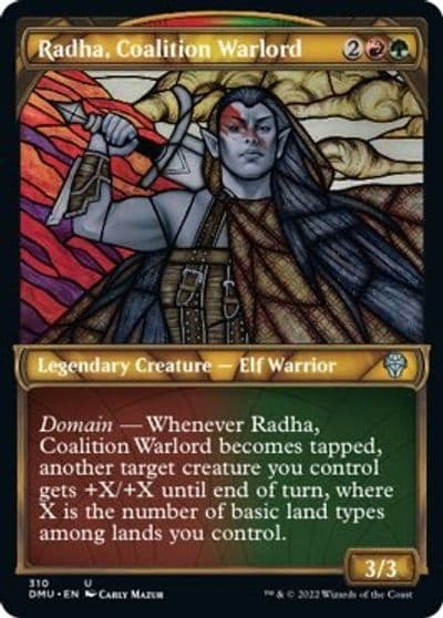 Radha Coalition Warlord Showcase Dominaria United Magic card