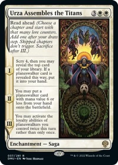 Urza Assembles the Titans Dominaria United Magic card