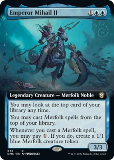 Emperor Mihail II Extended Art Commander: Dominaria United Magic card