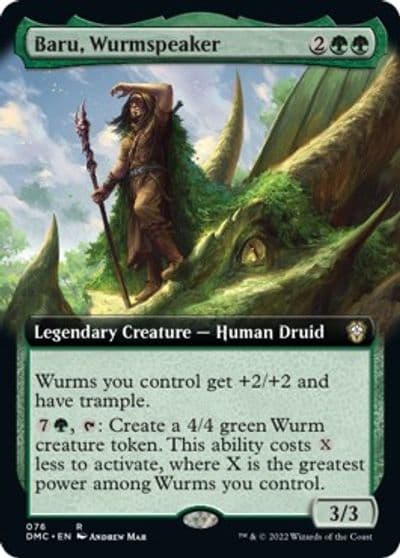Baru Wurmspeaker Extended Art Commander: Dominaria United Magic card