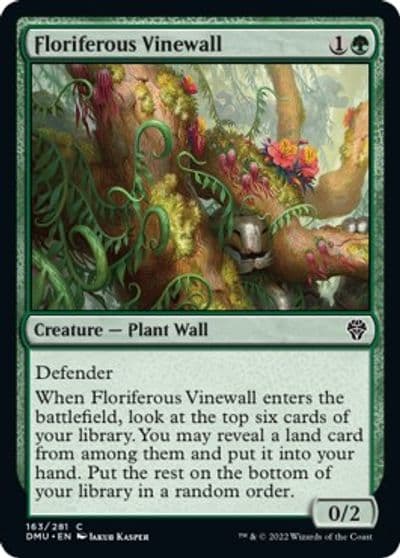 Floriferous Vinewall Dominaria United Magic card
