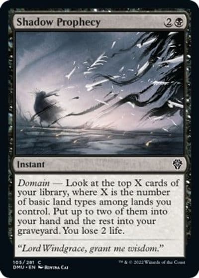Shadow Prophecy Dominaria United Magic card