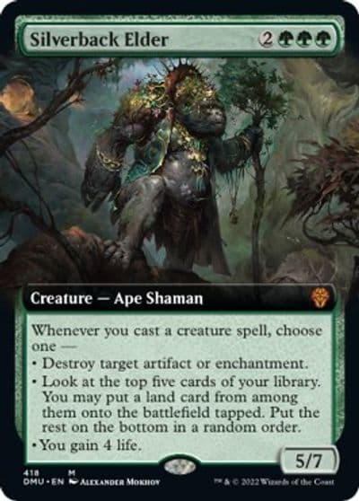 Silverback Elder Extended Art Dominaria United Magic card