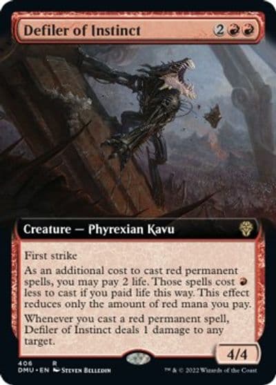 Defiler of Instinct Extended Art Dominaria United Magic card