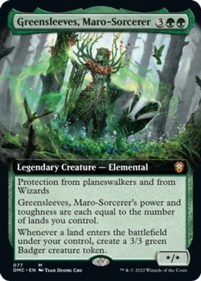 Greensleeves Maro Sorcerer Extended Art Commander: Dominaria United Magic card