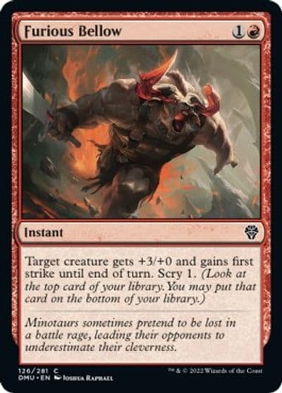 Furious Bellow Dominaria United Magic card