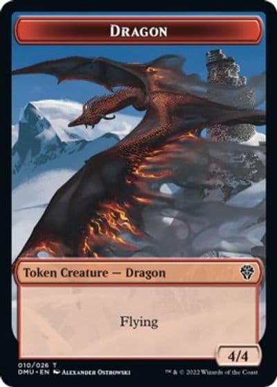 Dragon Token Dominaria United Magic card