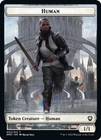 Human Snake Double Sided Token Commander: Dominaria United Magic card