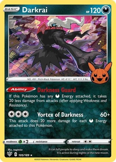 Darkrai Trick or Trade BOOster Bundle Pokemon card