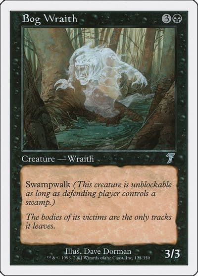 Bog Wraith 7th Edition Magic card