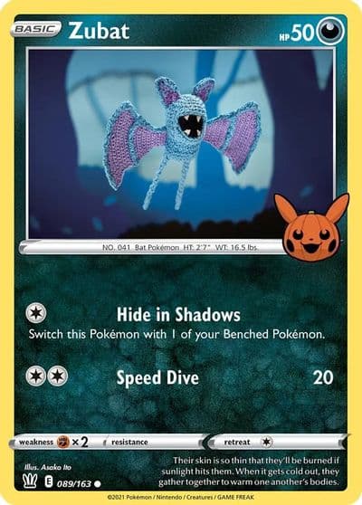 Zubat Trick or Trade BOOster Bundle Pokemon card