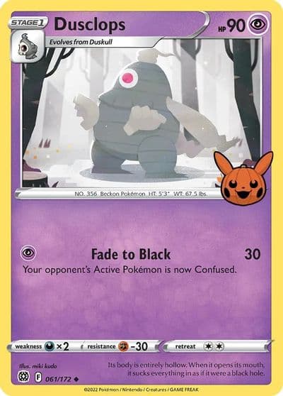 Dusclops Trick or Trade BOOster Bundle Pokemon card