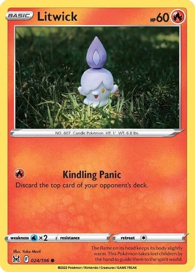Litwick SWSH11: Lost Origin Pokemon card