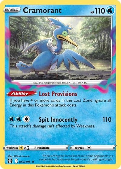Cramorant SWSH11: Lost Origin Pokemon card