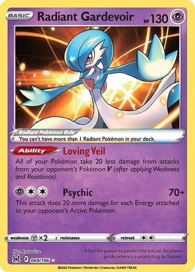 Radiant Gardevoir SWSH11: Lost Origin Pokemon card