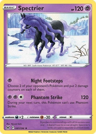 Spectrier SWSH11: Lost Origin Pokemon card