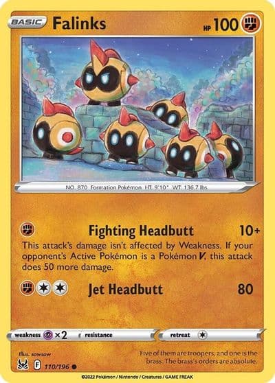 Falinks SWSH11: Lost Origin Pokemon card