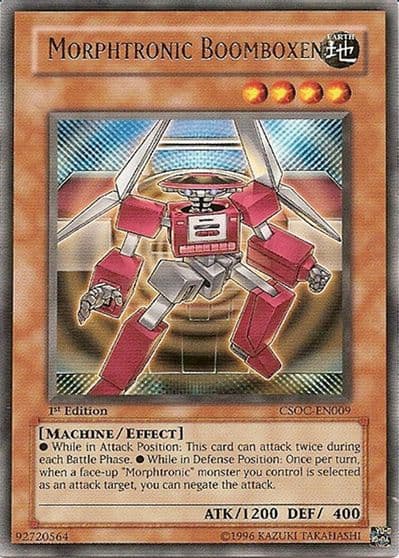 Morphtronic Boomboxen Crossroads of Chaos Yu-Gi-Oh! card