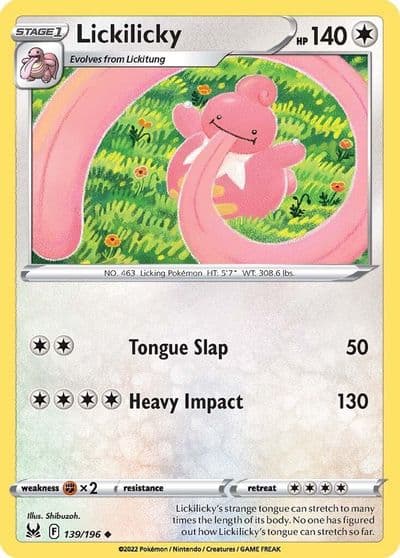 Lickilicky SWSH11: Lost Origin Pokemon card