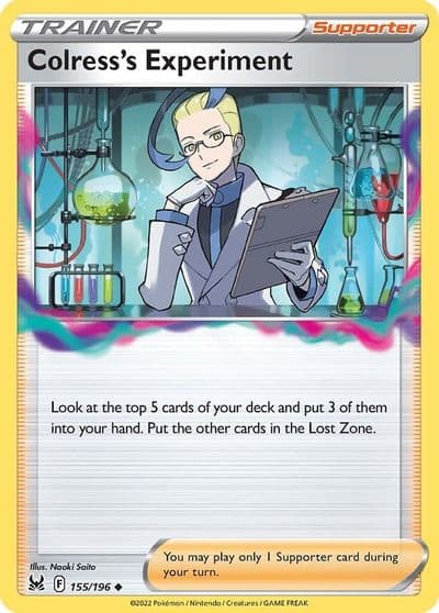 Colresss Experiment SWSH11: Lost Origin Pokemon card