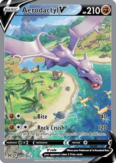 Aerodactyl V (Alternate Full Art) SWSH11: Lost Origin Pokemon card