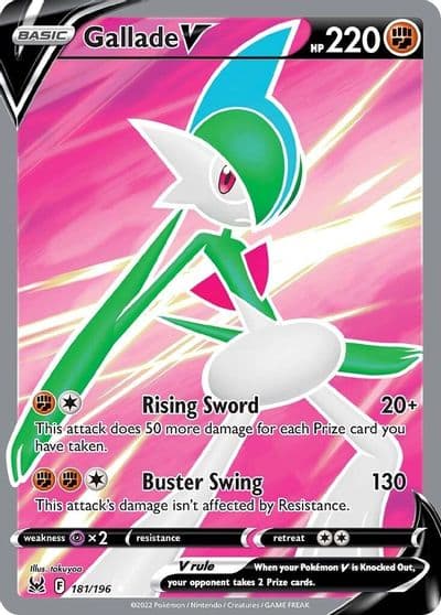 Gallade V (Full Art) SWSH11: Lost Origin Pokemon card