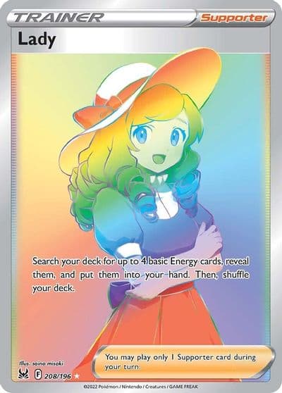 Lady (Secret) SWSH11: Lost Origin Pokemon card