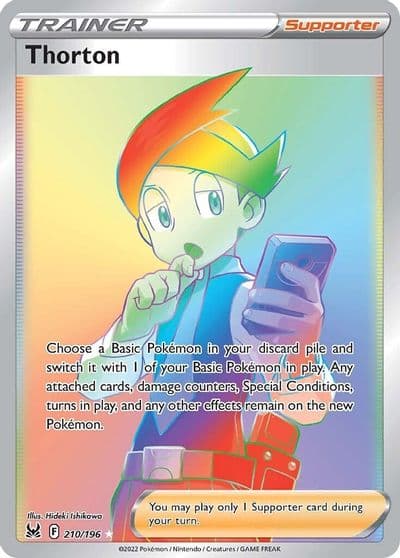 Thorton (Secret) SWSH11: Lost Origin Pokemon card