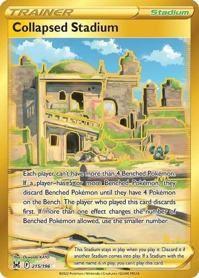 Collapsed Stadium (Secret) SWSH11: Lost Origin Pokemon card