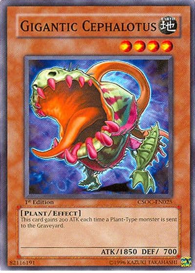 Gigantic Cephalotus Crossroads of Chaos Yu-Gi-Oh! card