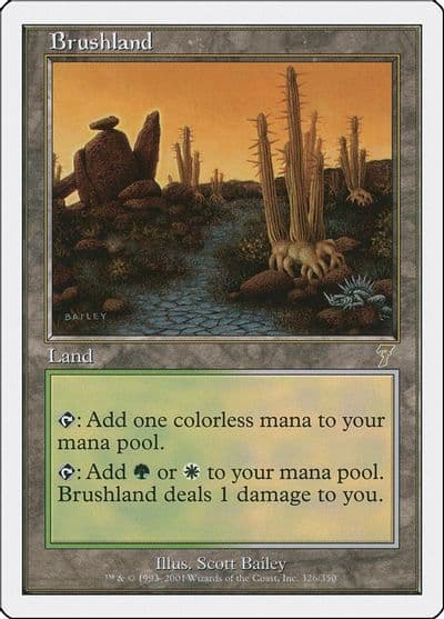 Brushland 7th Edition Magic card