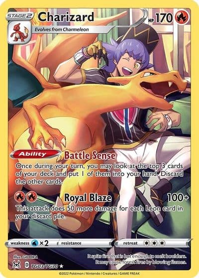 Charizard SWSH11: Lost Origin Trainer Gallery Pokemon card