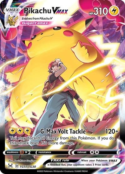Pikachu VMAX SWSH11: Lost Origin Trainer Gallery Pokemon card
