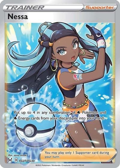 Nessa SWSH11: Lost Origin Trainer Gallery Pokemon card