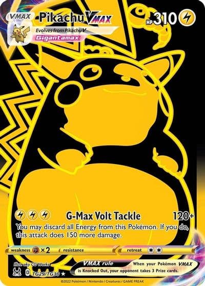 Pikachu VMAX (Secret) SWSH11: Lost Origin Trainer Gallery Pokemon card