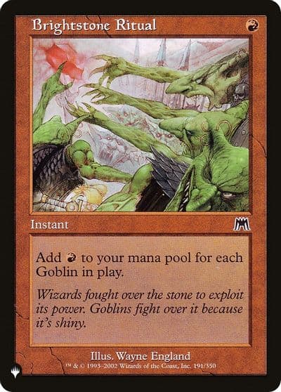 Brightstone Ritual The List Reprints Magic card