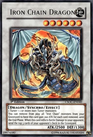 Iron Chain Dragon Crossroads of Chaos Yu-Gi-Oh! card