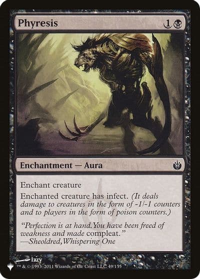 Phyresis The List Reprints Magic card