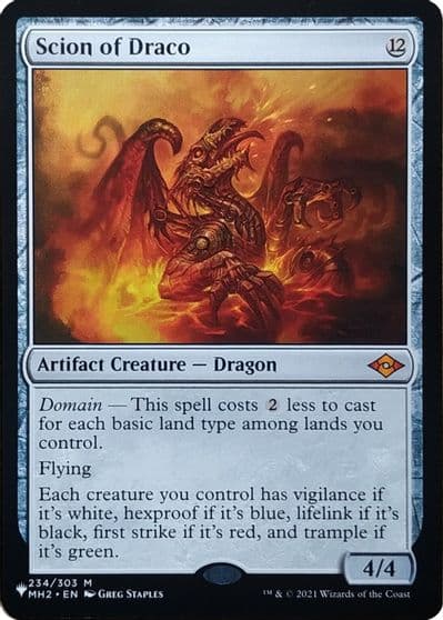 Scion of Draco The List Reprints Magic card